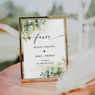 Greenery Bridal Shower Favour Sign
