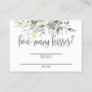 Greenery Bridal Shower Game Card