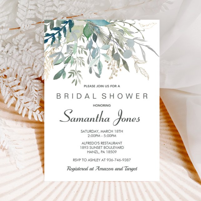 Greenery Bridal Shower Invitation (Creator Uploaded)