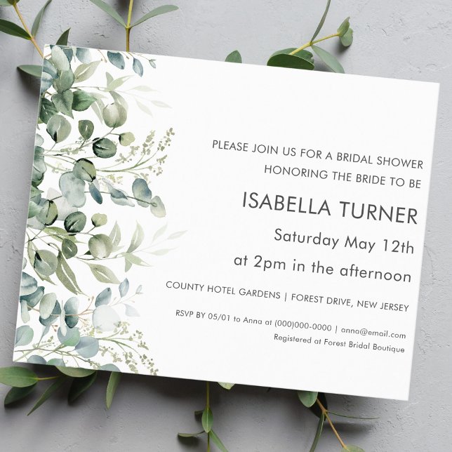 Greenery | Bridal Shower Invitation (Creator Uploaded)