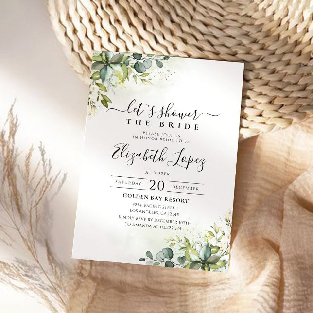 Greenery Bridal Shower Invitation (Creator Uploaded)