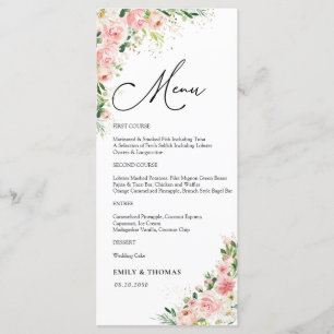 Greenery Bridal Shower Menu