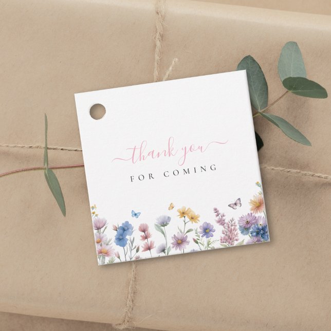 Greenery Bridal Shower Thank You For Coming Favour Tags (Creator Uploaded)