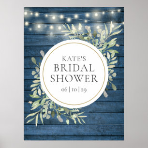 Greenery Bridal Shower Welcome Sign