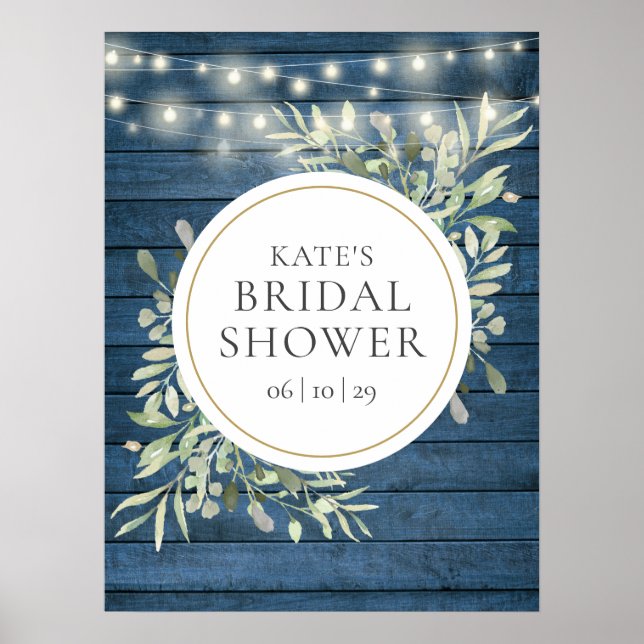 Greenery Bridal Shower Welcome Sign (Front)