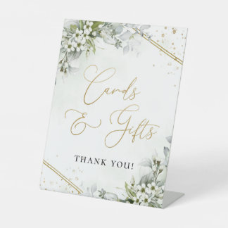 Greenery Cards and Gifts Party Sign