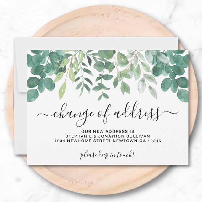  Greenery Change of Address Moving Announcement (Creator Uploaded)