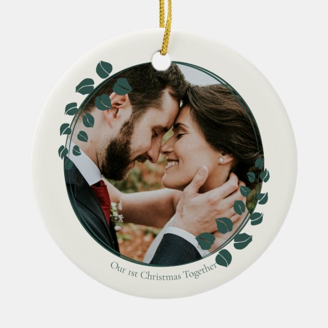 Greenery Christmas Tree Ornament (Front)