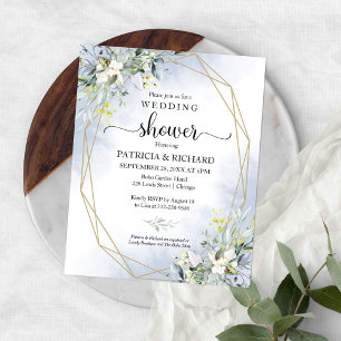 Greenery Couples Shower Budget Invitation
