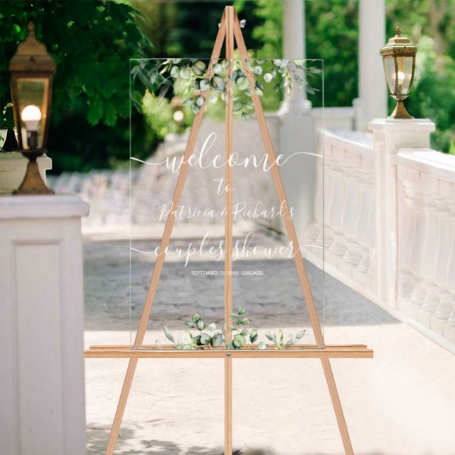 Greenery Couples Shower Welcome Sign (Creator Uploaded)