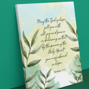Greenery Decorative Bible verse Wall Canvas Print