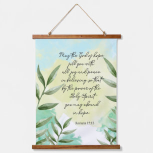 Greenery Decorative Bible verse Wall  Hanging Tapestry