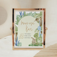 Greenery Dinosaur Baby Shower Mum Osa Bar