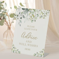 Greenery Eucalyptus Advice And Well Wishes Sign