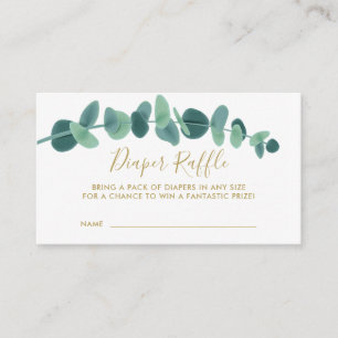 Greenery Eucalyptus Baby Shower Enclosure Card