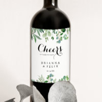 Greenery Eucalyptus Botanical Cheers Wedding