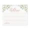 Greenery Eucalyptus Bridal Shower Advice Cards