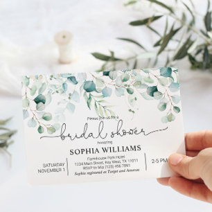 Greenery Eucalyptus Bridal Shower Invitation