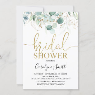 Greenery Eucalyptus Bridal Shower invitation