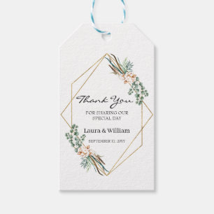 Greenery Eucalyptus Cotton Wedding Favour Thank Yo Gift Tags