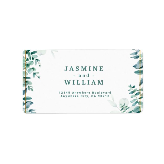 Greenery Eucalyptus Frameborder  Label (Front)