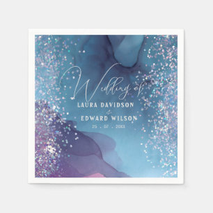 Greenery eucalyptus green floral garden paper plat napkin