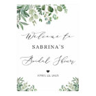 Greenery Eucalyptus Leaves Bridal Shower Sign