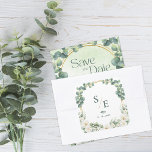 Greenery Eucalyptus Monogram Botanical Wedding Square Sticker<br><div class="desc">Greenery Eucalyptus Wedding Envelope Seal Sticker | Personalized Monogram Initials | Elegant Botanical Wedding Invitation Sticker . Add a refined botanical touch to your wedding stationery with this elegant personalized eucalyptus wedding envelope seal sticker. Featuring a soft greenery wreath with eucalyptus leaves, white florals, and a modern monogram of the...</div>