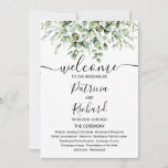 Greenery Eucalyptus Watercolor Wedding Program<br><div class="desc">A rustic chic eucalyptus greenery wedding ceremony order of service program. Easy to personalise with your details. Check the collection for matching items. CUSTOMIZATION: If you need design customisation,  please contact me via chat; if you need information about your order,  shipping options,  etc.,  please contact Zazzle support directly.</div>