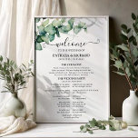 Greenery Eucalyptus Wedding Ceremony Program Sign<br><div class="desc">Get ready to be mesmerised by our breathtaking greenery wedding suite! Featuring exquisite illustrations of eucalyptus leaves and complemented by striking elegant calligraphy, this suite is the ultimate finishing touch for your enchanting garden-themed wedding. If you're looking for something extra or have a special request in mind, don’t hesitate to...</div>