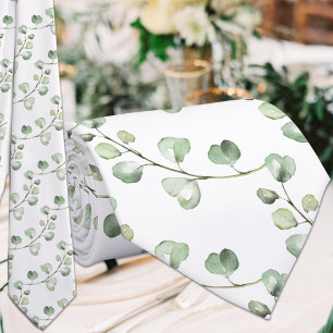 Greenery Eucalyptus Wedding Tie