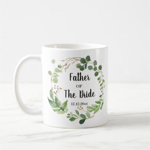 Greenery Father of the Bride Wedding Mug