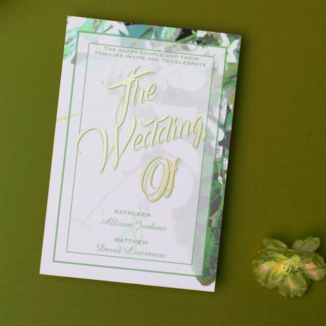 Greenery & Floral Botanical Wedding Invitations (Creator Uploaded)