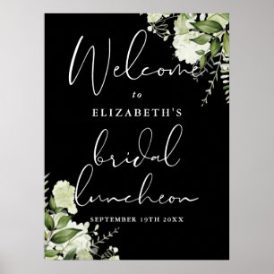 Greenery Floral Bridal Luncheon Welcome Sign