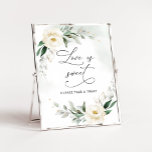 Greenery floral gold elegant Love is sweet Poster<br><div class="desc">Greenery floral gold elegant Love is sweet Poster
Matching items available.</div>