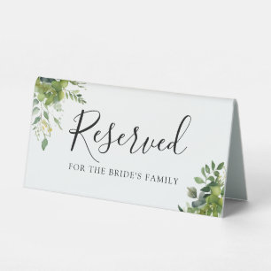 Greenery Floral Wedding Reserved