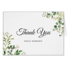 Greenery Foliage Leaves Elegant Thank You