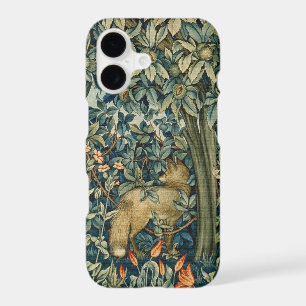 GREENERY,FOREST ANIMALS Fox ,Pheasant,Green Floral