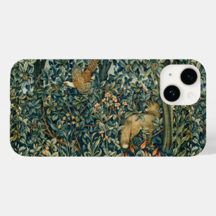 GREENERY,FOREST ANIMALS Fox ,Pheasant,Green Floral Case-Mate iPhone 14 Case