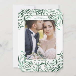 Greenery Frame Photo Card