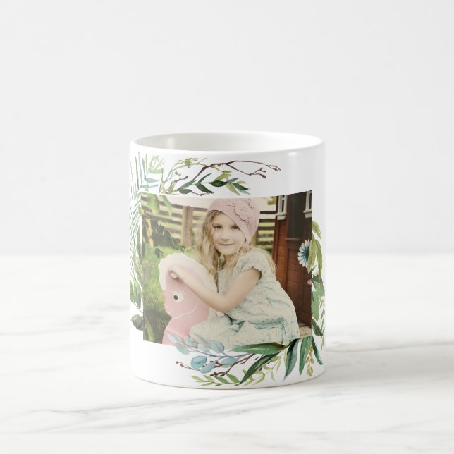 Greenery Frame with Photo Coffee Mug (Center)