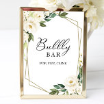 Greenery Geometric Bubbly Bar Pop Fizz Clink Sign<br><div class="desc">Greenery Geometric Bubbly Bar Pop Fizz Clink Sign</div>