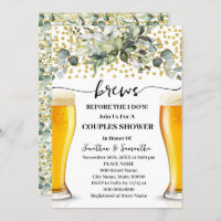 Greenery Gold Brews Before I do Couples Shower