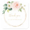 Greenery & Gold Geometric Elegant Thank You Favour
