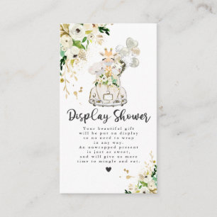 Greenery Gold Safari Baby Shower Display Shower Enclosure Card