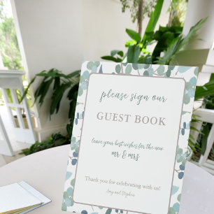 Greenery Guest Book Sign