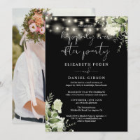 Greenery Happily Ever After Eloped Wedding Photo