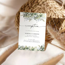 Greenery Herbal Wedding Enclosure Card 