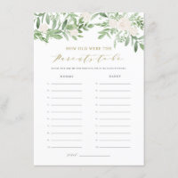 Greenery How Old Were the Parents Baby Shower Game