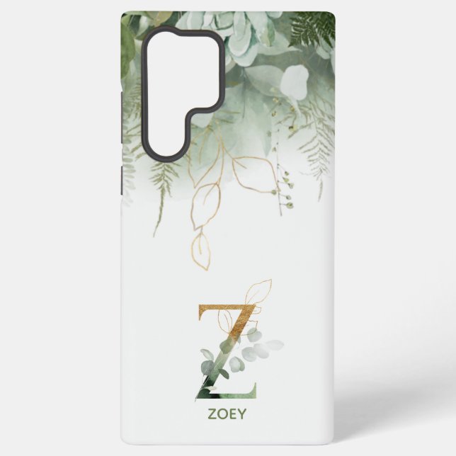 Greenery Initial Z Case-Mate Samsung Galaxy S22 Ultra Case (Back)